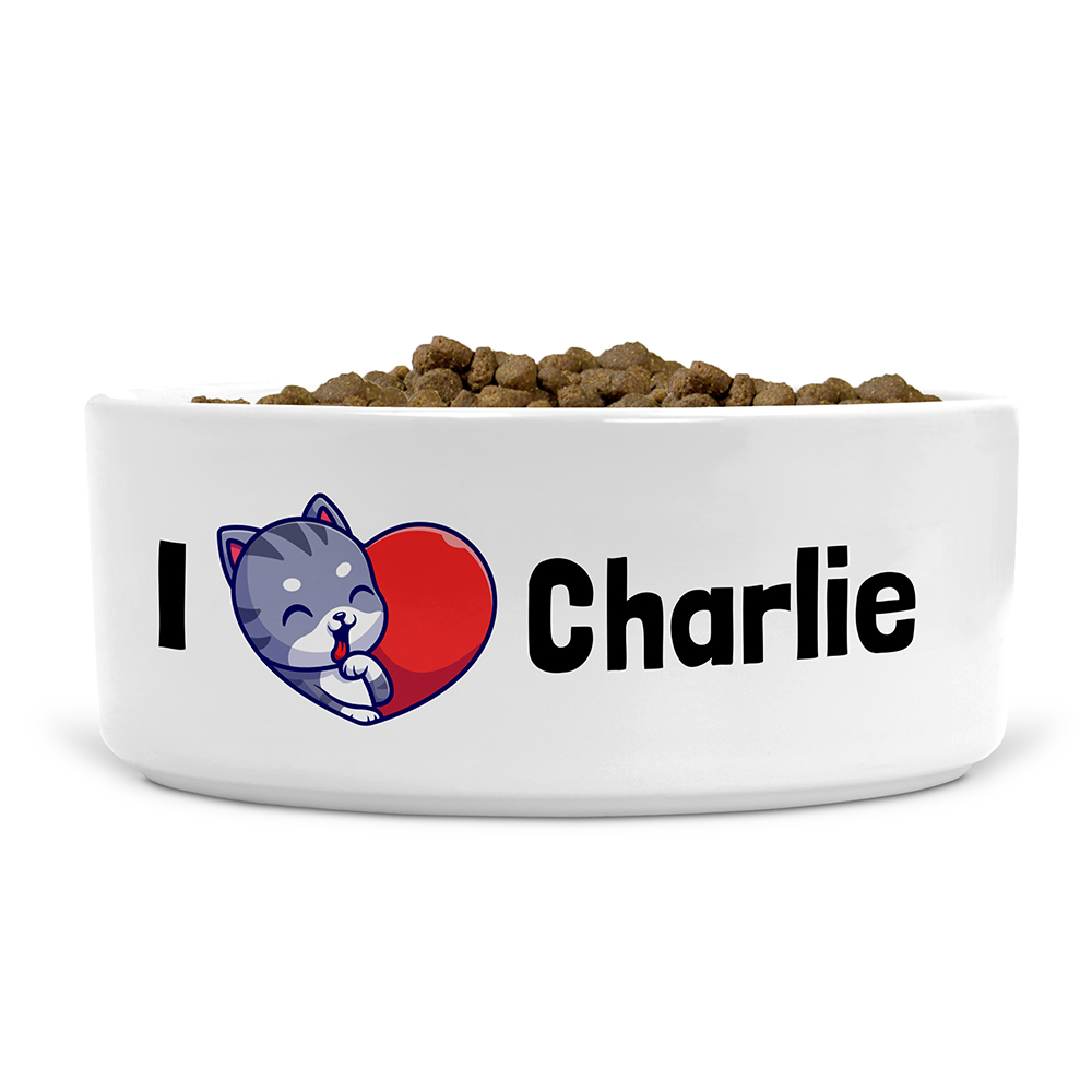 Personalised cat best sale food bowls